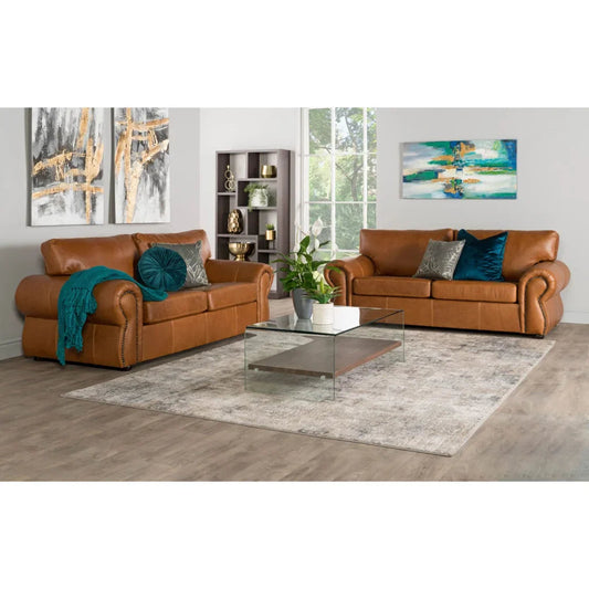 Harriet Genuine Leather 3 Seater Couch