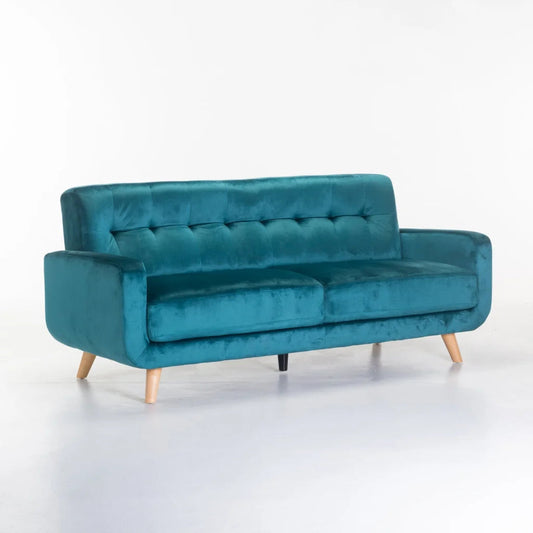 Cresent Velvet 3 Seater Couch