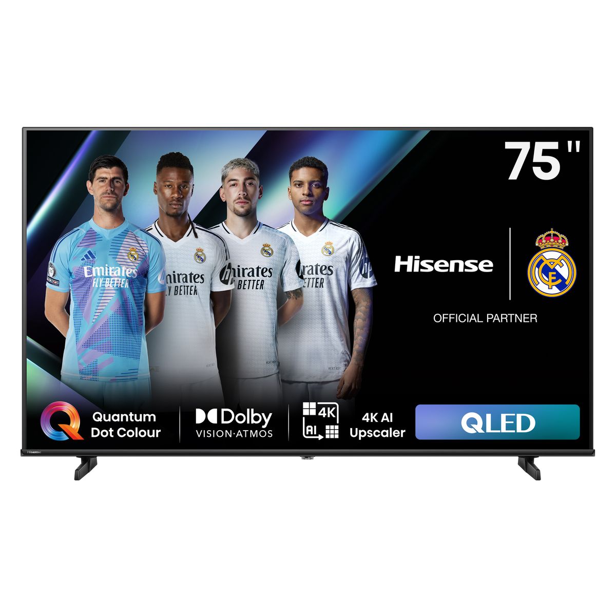 Hisense 75" E7N 4K Smart UHD QLED with Quantum Dot TV & Dolby Vision